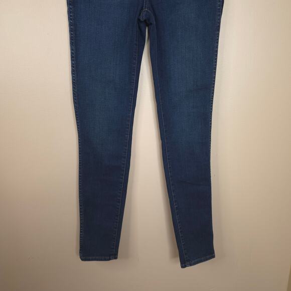 Madewell 10" High-Rise Skinny Jeans Size 25 Dark Wash - Picture 2 of 11